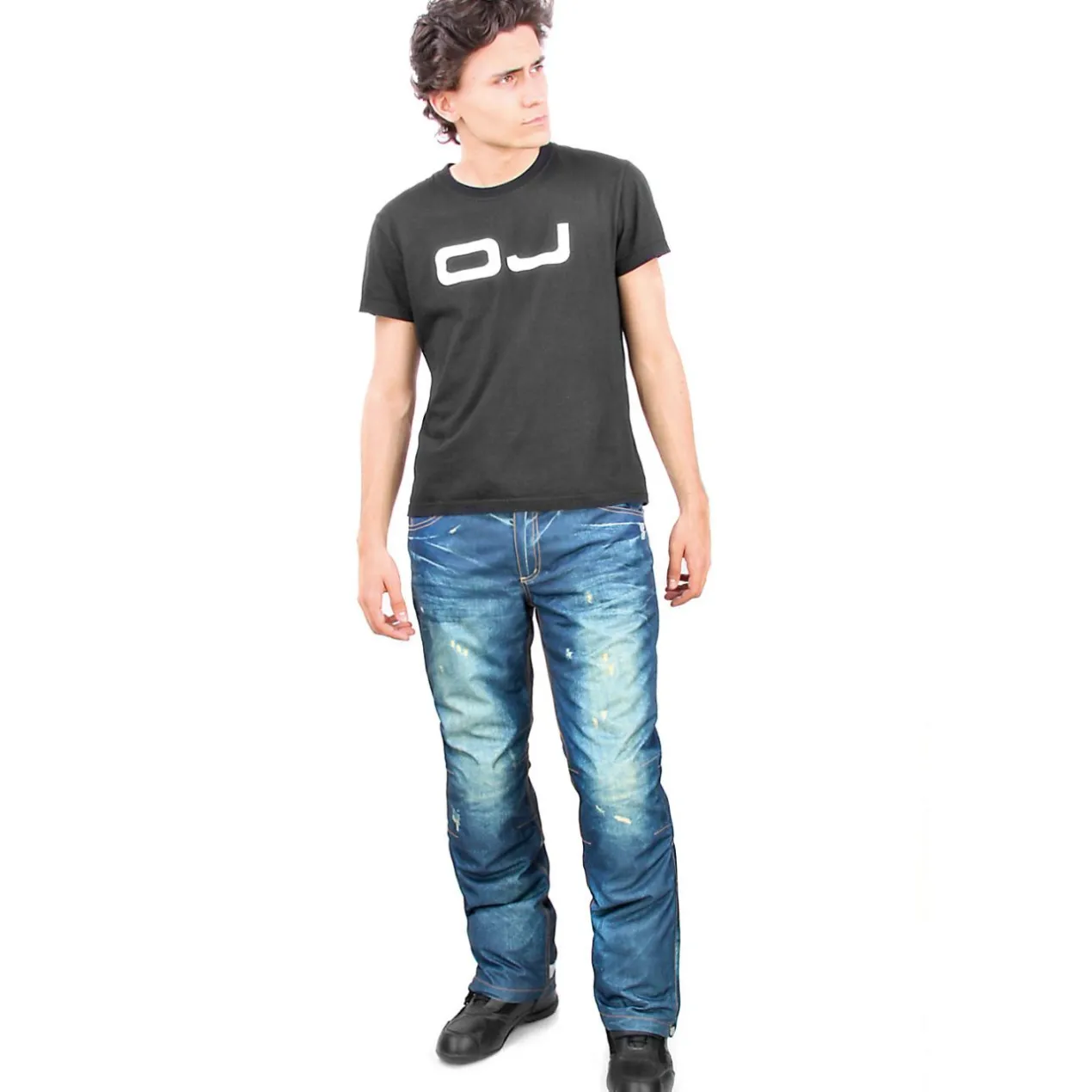 Sovrapantalone Imbottito E Sfoderabile Con Protezioni Oj Freestyle Blue