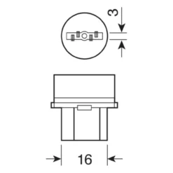 12v Lampada Zoccolo Vetro - W21/5w - 21w