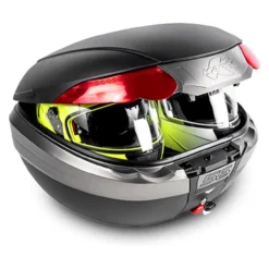 Valigia 56lt. Nera Con Catadiotri Rossi Kappa K56n