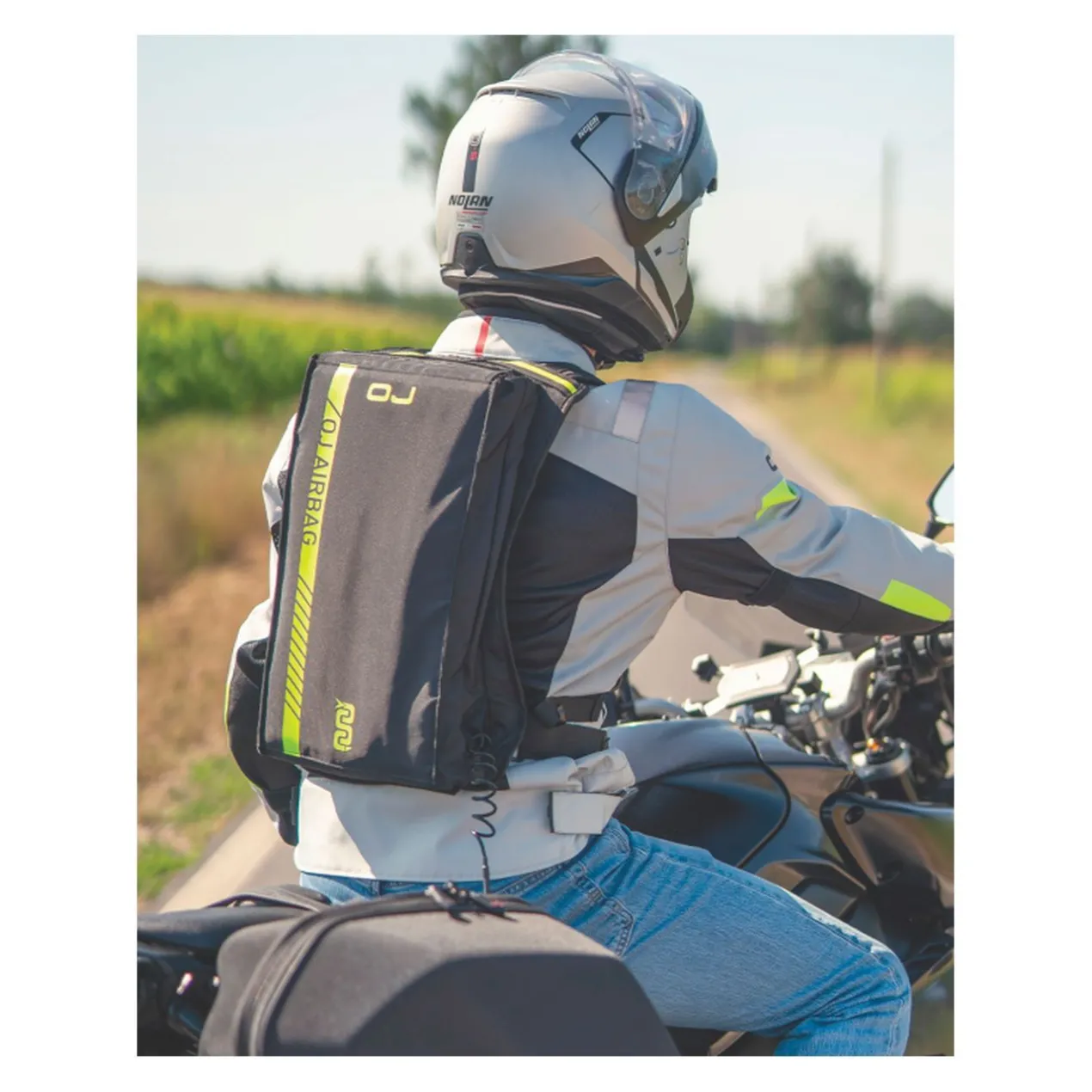Zaino Oj Airbag Flat Grey Giallo