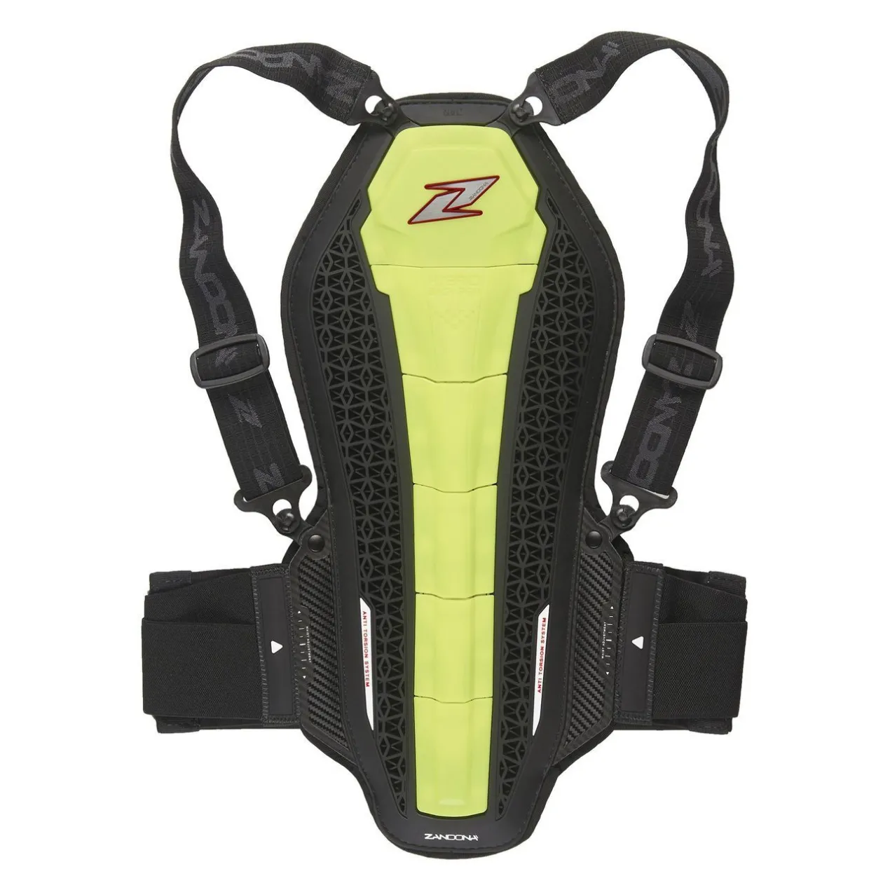 Zandona Protezione Schiena 1306 Hybrid Back Pro X6 Cm 158/167 Giallo Fluo